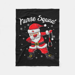 Kerstmis Topjes Vrouwen die de kerstmankrabben doo Fleece Deken