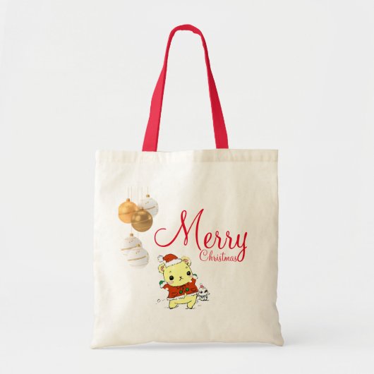 Kerstmis Tote Bag (Voorkant)