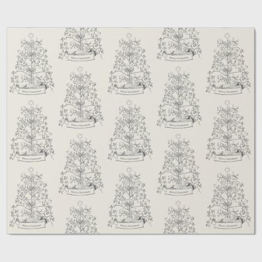 Kerstmis Traditionele kerstmis Cadeaupapier (Vlak)