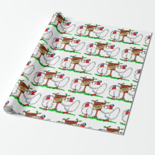 Kerstmis Turkije Lockdown Cartoon Cadeaupapier