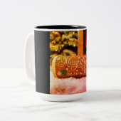 Kerstmis Tweekleurige Koffiemok (Voorkant links)