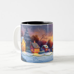 Kerstmis Tweekleurige Koffiemok