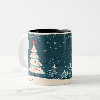 Kerstmis Tweekleurige Koffiemok