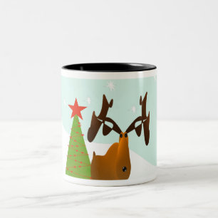 Kerstmis Tweekleurige Koffiemok