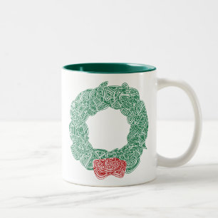Kerstmis Tweekleurige Koffiemok