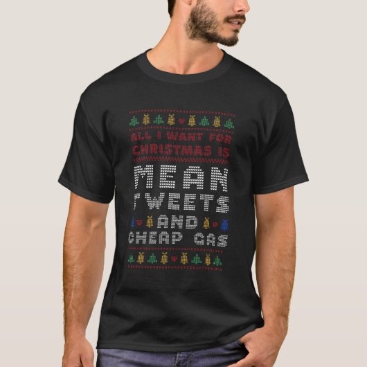 Kerstmis: tweets en goedkope gastrump t-shirt (Voorkant)