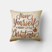 Kerstmis typografie 01 kussen (Achterkant)