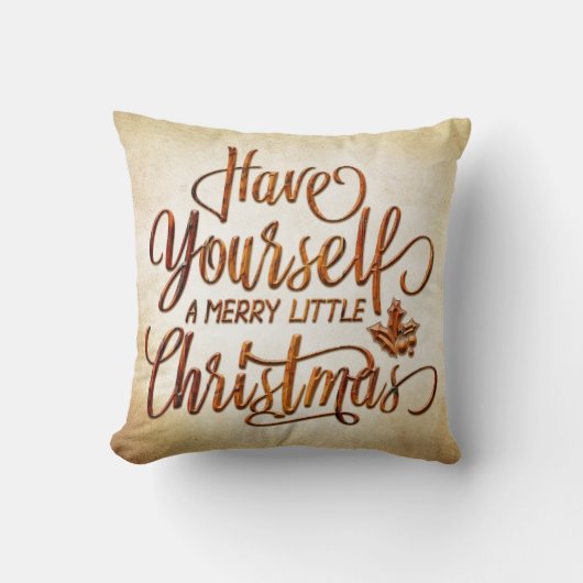 Kerstmis typografie 01 kussen (Voorkant)