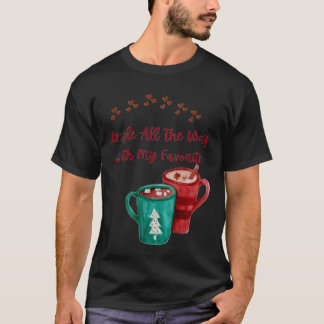 KERSTMIS TYPOGRAFIE T-SHIRT
