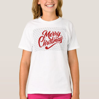 Kerstmis typografie t-shirt