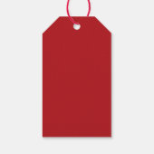 KERSTMIS Typografie Thuisgemaakt met Liefde Cadeaulabel (Achterkant)