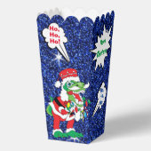 Kerstmis TySantaSaurus Rex Favor Boxen Bedankdoosjes (Achterkant)