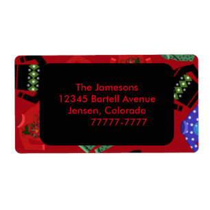 Kerstmis, Ugly Sweaters Verzendlabels Etiket