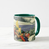 Kerstmis uit het verleden, Kinderen op sleeën op e Mok (Voorkant rechts)