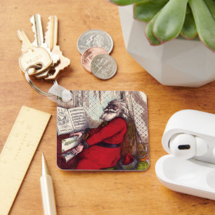 Kerstmis uit het verleden, Thomas Nast Kerstman Pi Sleutelhanger