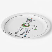 Kerstmis Unicorn, geloof gewoon Papieren Bordje (Gekanteld)