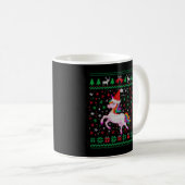 Kerstmis unicorn Outfit Funny Kerstmis Pattern U Koffiemok (Voorkant rechts)