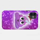 Kerstmis Unicorn Poop Emoji Glow Case-Mate iPhone Case (Achterkant (horizontaal))