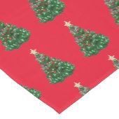 Kerstmis, vakantie, kerstbomen medium tafelloper (Hoek)