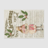  Kerstmis van 1907 - Sheet Music-decoupage Craft Tissuepapier (Voorkant)
