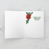 Kerstmis van Alberta Westerne Boot Holiday Card Feestdagen Kaart (Binnen)