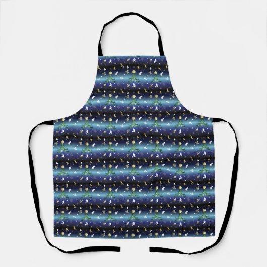 Kerstmis van Basketball Player Schort (Voorkant)