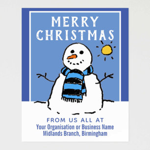 Kerstmis van bedrijf, onderneming of organisatie poster