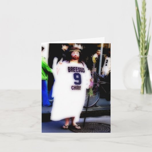 Kerstmis van Breesus Feestdagen Kaart (Voorkant)