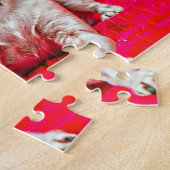 Kerstmis van Chihuahua Legpuzzel (Zijkant)