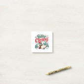 Kerstmis van de beer post-it® notes (Op bureau)