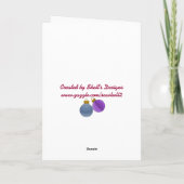 Kerstmis van de Berg van de fluiter Feestdagen Kaart (Achterkant)