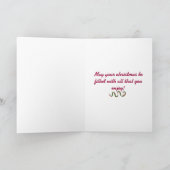 Kerstmis van de Berg van de fluiter Feestdagen Kaart (Binnen)