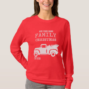 Kerstmis van de boerenfamilie   Personaliseer het! T-shirt
