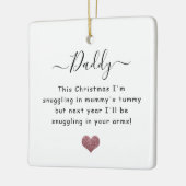 Kerstmis van de bump-dad om te worden keramisch ornament (Links)