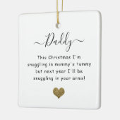 Kerstmis van de bump-dad om te worden keramisch ornament (Links)