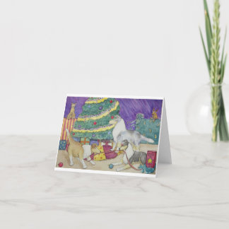 Kerstmis van de collie feestdagen kaart