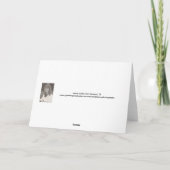 Kerstmis van de echtgenoot feestdagen kaart (Achterkant)