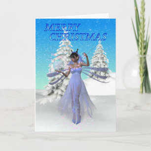Kerstmis van de fee feestdagen kaart