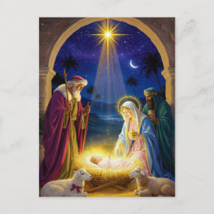 Kerstmis van de Heilige Geboorte Briefkaart