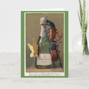 Kerstmis van de Insects Feestdagen Kaart