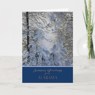Kerstmis van de Kaart van Alabama