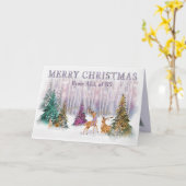 Kerstmis van de Kaart van het bos in het wild (Gele Bloem)