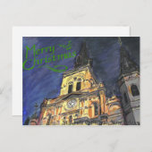 Kerstmis van de kathedraal feestdagenkaart (Voorkant / Achterkant)