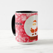Kerstmis van de Kerstman Mok (Voorkant links)