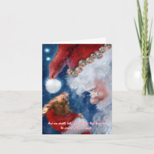 Kerstmis van de Orangoetan van de Kerstman Feestdagen Kaart