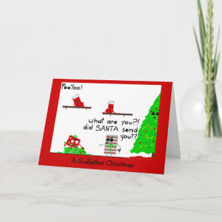 Kerstmis van de Peetvader Feestdagen Kaart