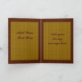 Kerstmis van de peperkoek feestdagen kaart (Binnen)