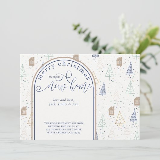 Kerstmis van de Scandinavische bomen uit het New H Aankondiging (Staand voorkant)