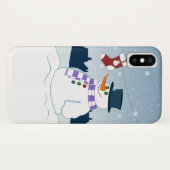 Kerstmis van de sneeuwman & van de Kous Case-Mate iPhone Case (Achterkant (horizontaal))