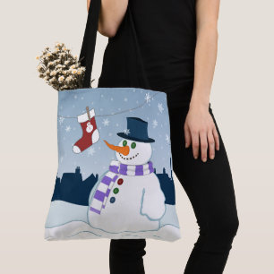 Kerstmis van de sneeuwman & van de Kous Draagtas
